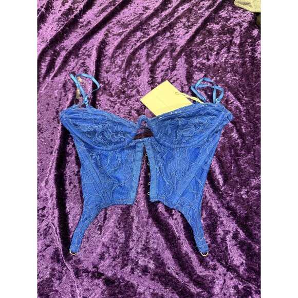 NWT Blue outcast corset top - Picture 1 of 3